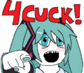 Soytan dressed as Miku calling out the 4cucks